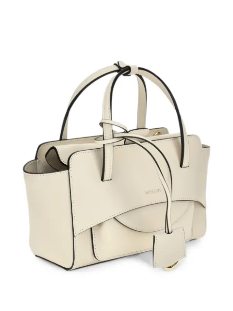 HIDESINS small Flap logo-detail handbag Neutrals FL13TR