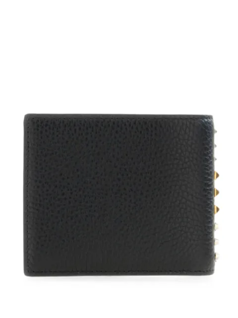 Valentino Garavani Rockstud pebbled-leather wallet Black YP0AQ3VTJ