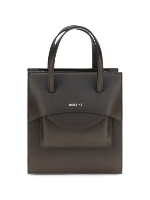 HIDESINS Pocket logo-detail handbag Brown FL16TR
