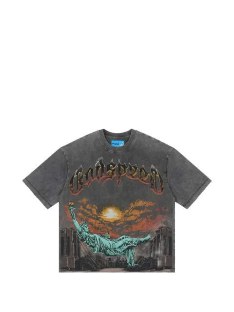 GODSPEED Burnt Bridges II graphic-print T-shirt Grey GS504