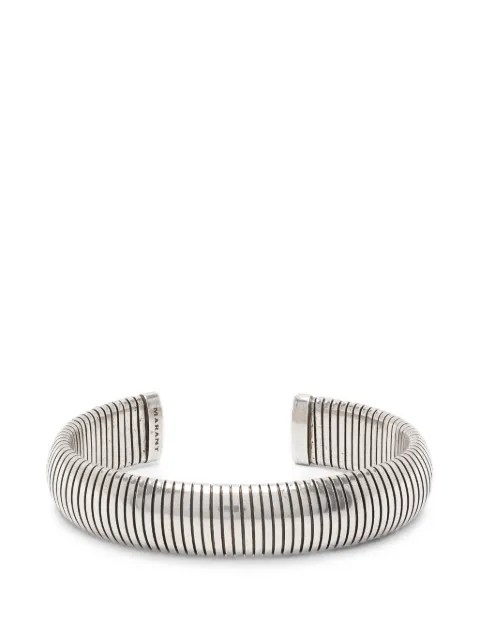 MARANT ribbed-detail cuff bracelet Silver BR0265HAD3B06T08SI