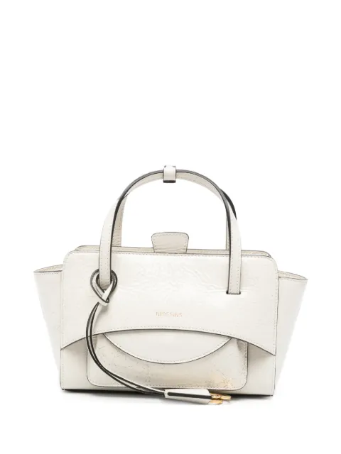 HIDESINS Flap S Vergem leather tote bag Neutrals FL13VGWHT
