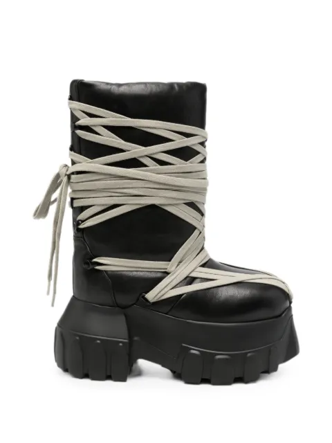 Rick Owens Megalace Lunar Mega Tractor lace-up boots Black RP02F5862LGYPW1