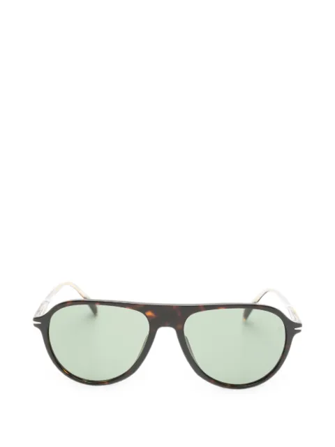 Eyewear by David Beckham tortoiseshell-effect rectangle-frame sunglasses Brown DB1200S