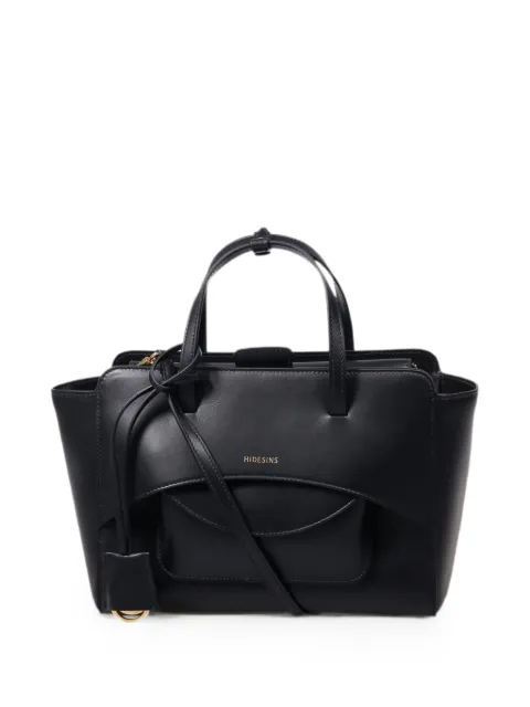 HIDESINS medium Flap tote bag Black FL12TR