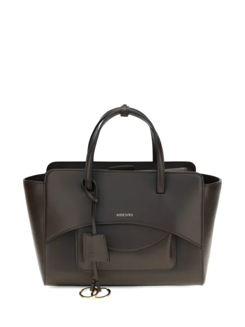 HIDESINS medium Flap logo-detail handbag Brown FL12TR