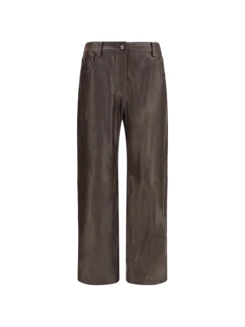 Magda Butrym straight-leg trousers Brown 287726