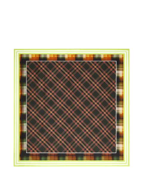 DRIES VAN NOTEN silk square scarf Black 2620113024139