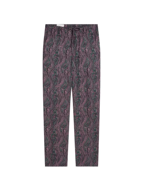 DRIES VAN NOTEN elasticated jacquard pants Purple 2620209204026