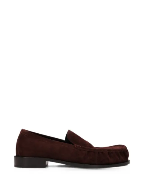 DRIES VAN NOTEN suede loafers Purple 2620217190106