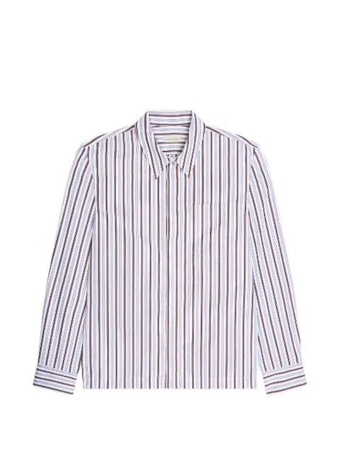 DRIES VAN NOTEN cotton zip shirt White 2620207064023