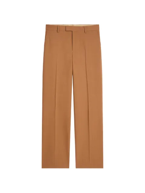 DRIES VAN NOTEN long straight-leg wool pants Orange 2620209054055