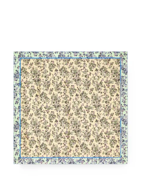 DRIES VAN NOTEN silk square scarf Neutrals 2620113024161