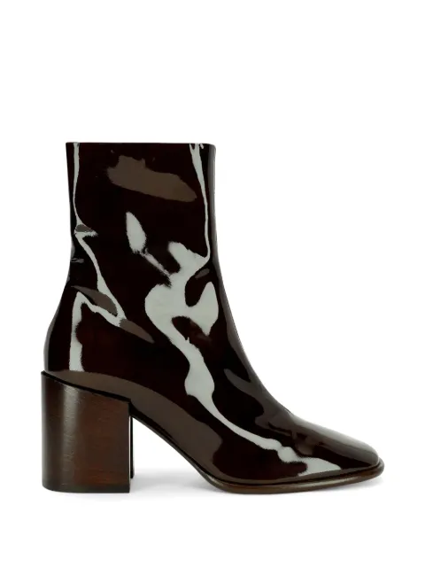 DRIES VAN NOTEN heeled leather boots Brown 2620117070135