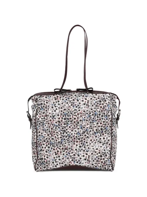 DRIES VAN NOTEN printed canvas tote bag White 2620215064339