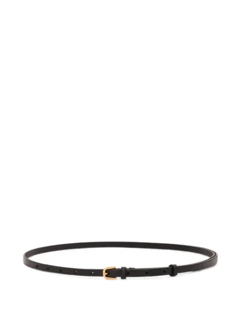 DRIES VAN NOTEN thin leather belt Black 2620114000102