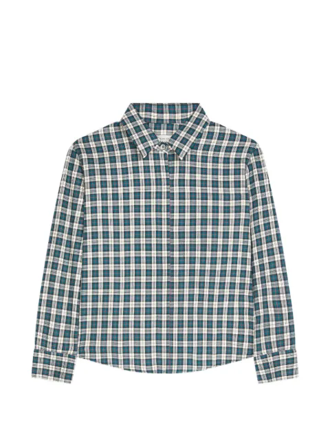DRIES VAN NOTEN boxy mini shirt Blue 2620107094315