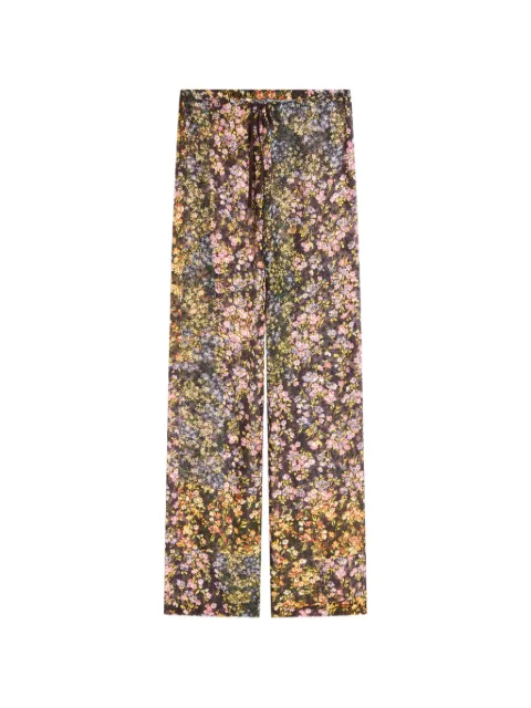 DRIES VAN NOTEN elasticated jacquard pants Brown 2620109014157