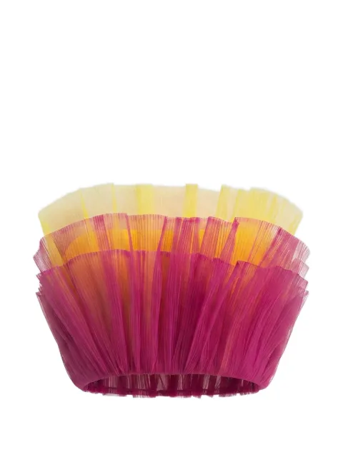Gemy Maalouf ruffled strapless top Pink LPS236981T