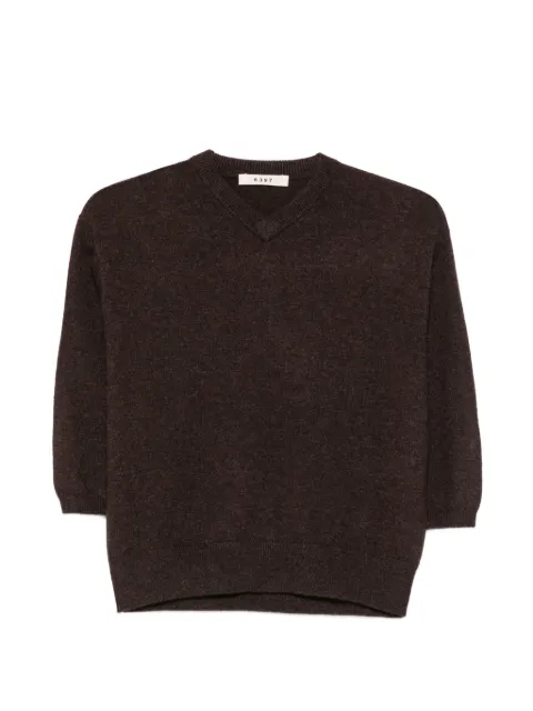 6397 Elbow cashmere V-neck sweater Brown NSW768