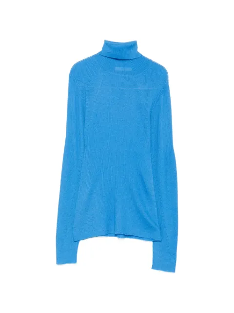 6397 ribbed roll-neck sweater Blue NSW765