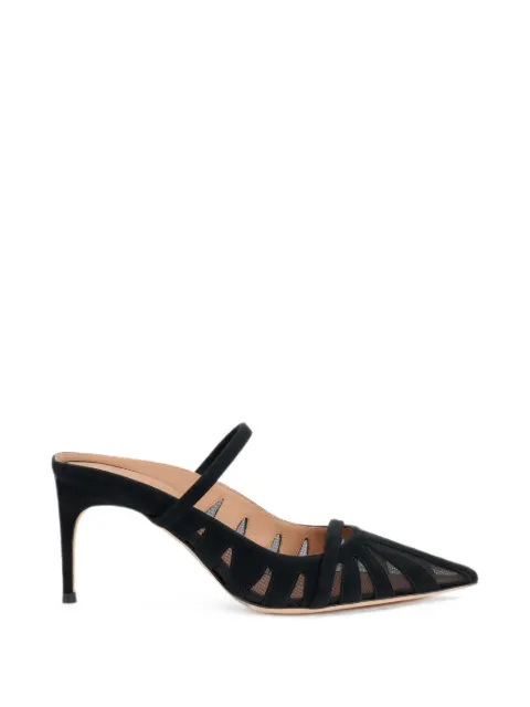 Malone Souliers Aurora mesh-panelled mules Black AURORA7026