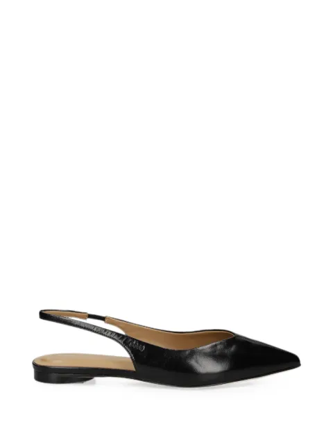BOSS slingback leather pumps Black 50573444