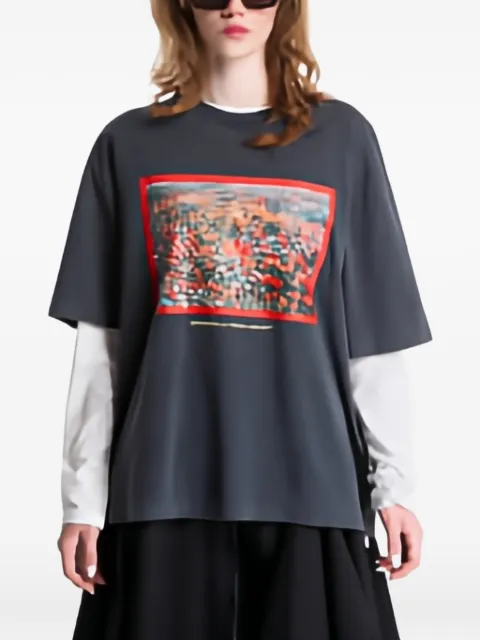 Off-White graphic-print T-shirt Grey 2FA00436TW045