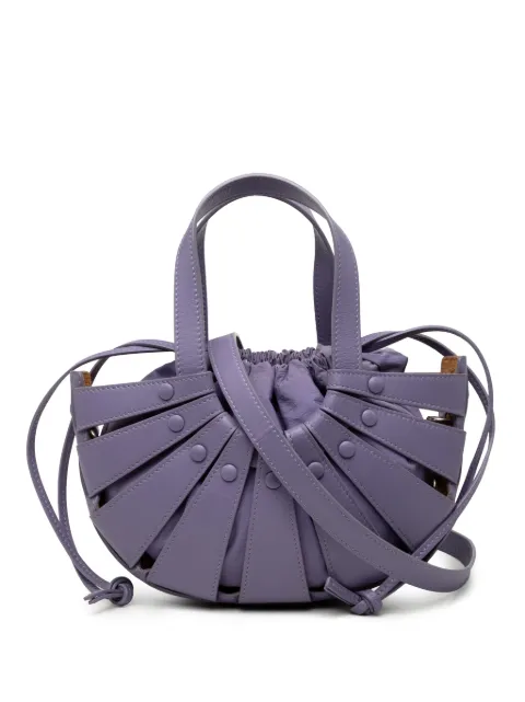 Bottega Veneta Pre-Owned 2012-2026 Small Calfskin Shell Bag satchel Purple 3U5FPW41XQ5MAMRU