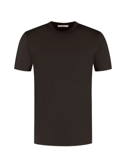 Stefan Brandt ELI SUPER 60 crew-neck short-sleeve T-shirt Brown 117111950CHOCOLATE