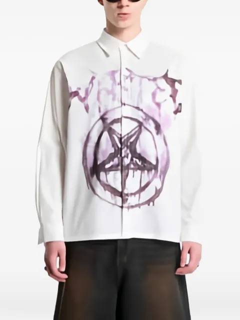WASTED Banshee graphic-print shirt White WP000373