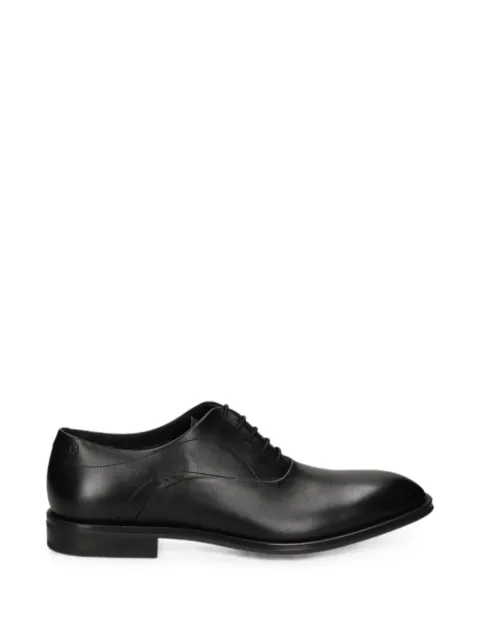 BOSS leather Oxford shoes with perforated details Black 50562399