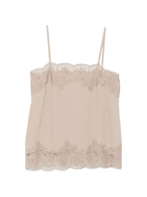 P.A.R.O.S.H. lace-trim camisole top Neutrals D313397