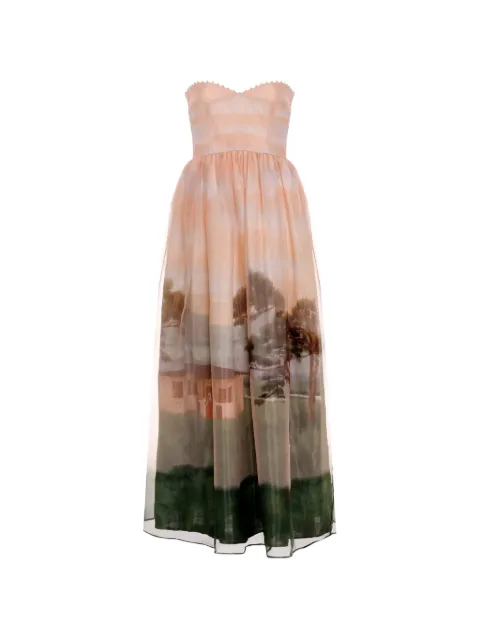 Agua By Agua Bendita Tonia Paraiso strapless maxi dress Neutrals 22633MULTICOLOR