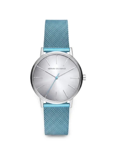 Armani Exchange mesh-strap 36mm watch Silver AX5599