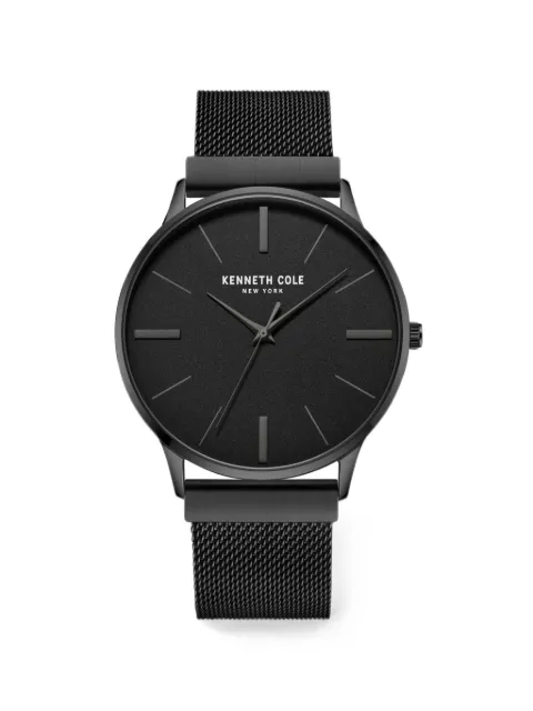 KENNETH COLE mesh strap 42mm watch Black KCWGG2221803