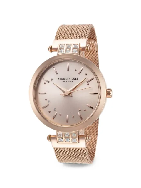 KENNETH COLE round-face 34mm watch Pink KC50960002
