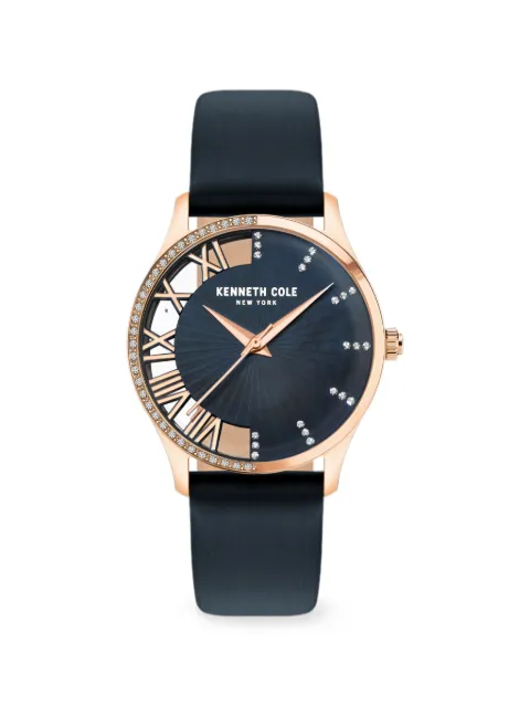 KENNETH COLE round-face 36mm watch Blue KCWLA2126101