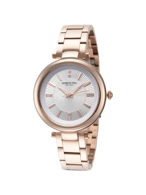 KENNETH COLE crystal-embellished 35mm watch Silver KC50961001