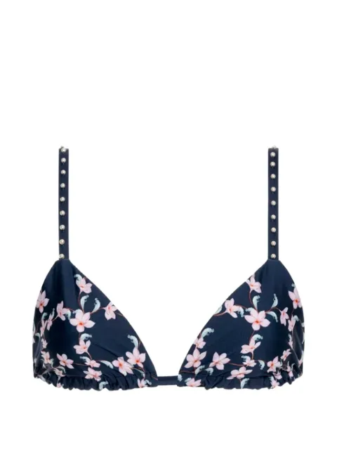Agua By Agua Bendita Tulua Anhelo floral-print bikini top Blue 20910