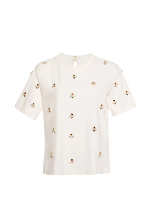 Agua By Agua Bendita Sama Paraiso embroidered T-shirt White 20870MULTICOLOR