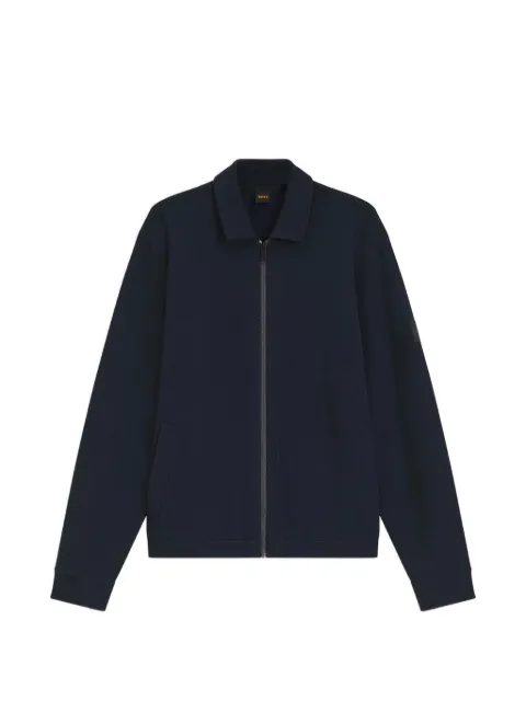 BOSS zip-up shirt jacket Blue 50565604