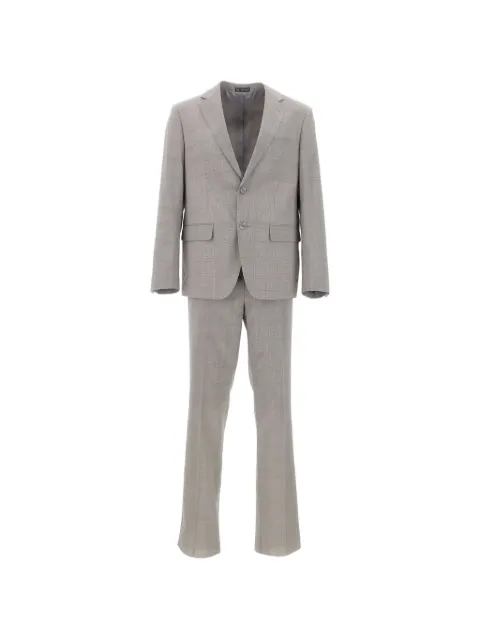 Marchesani Merino check suit Grey FANTASIAGALLESGRIGIO