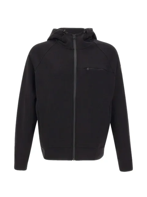 Blauer raglan-sleeve zip-up hoodie Black 26SBLUF02034