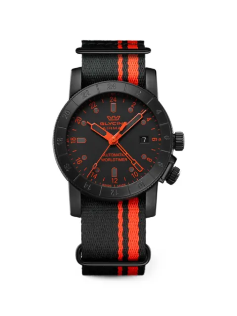 Glycine Airman Contemporary GMT 42mm watch Black GL0497