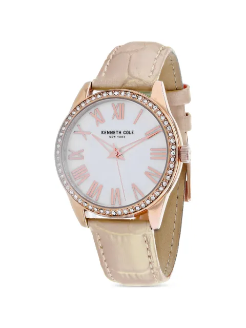 KENNETH COLE crystal-embellished 39.5mm watch White KC50941003