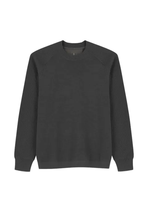 Boggi Milano crew neck jumper in merino wool blend WOOLTECH Grey BO26A002201
