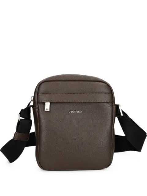 Calvin Klein logo-detail messenger bag Brown LV04D3160GBAL
