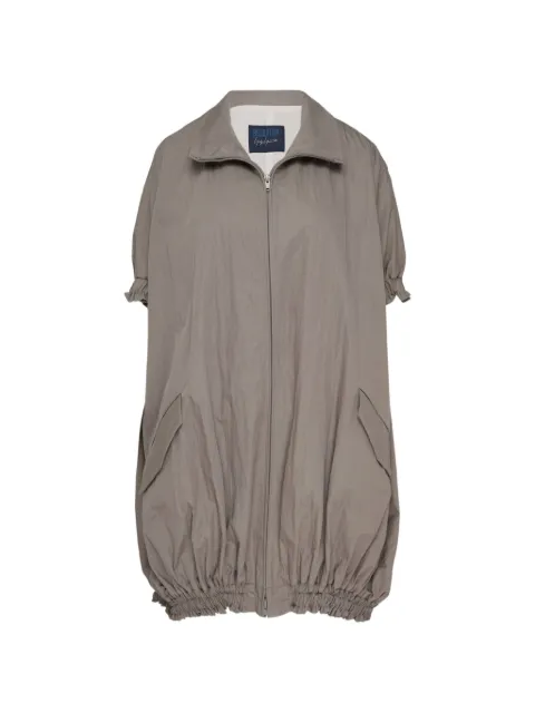 Yohji Yamamoto short-sleeve balloon coat Brown FVJ530051