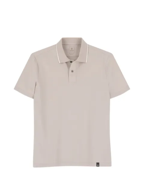 Boggi Milano polo in stretch cotton blend piqué Cool Jade-Fresh Neutrals BO26A114903